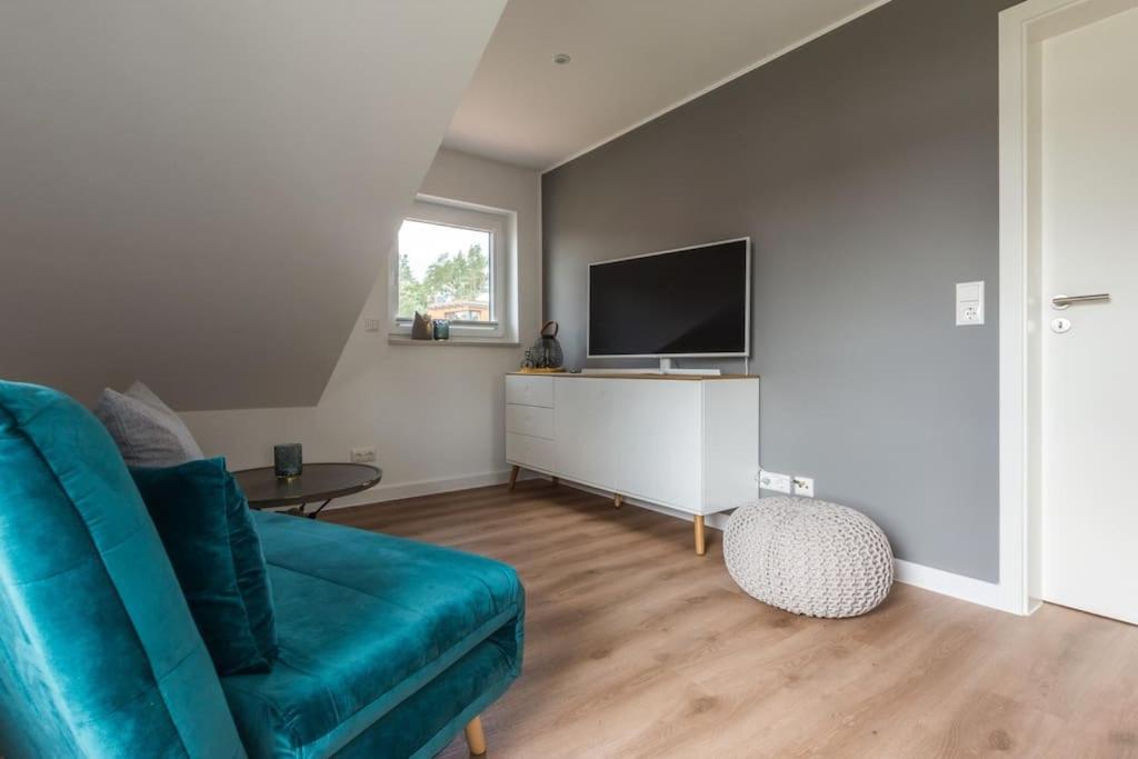 5 Sterne-Ferienhaus Eisvogel Am See Mit Sauna Und Kamin Krakow am See Exteriör bild