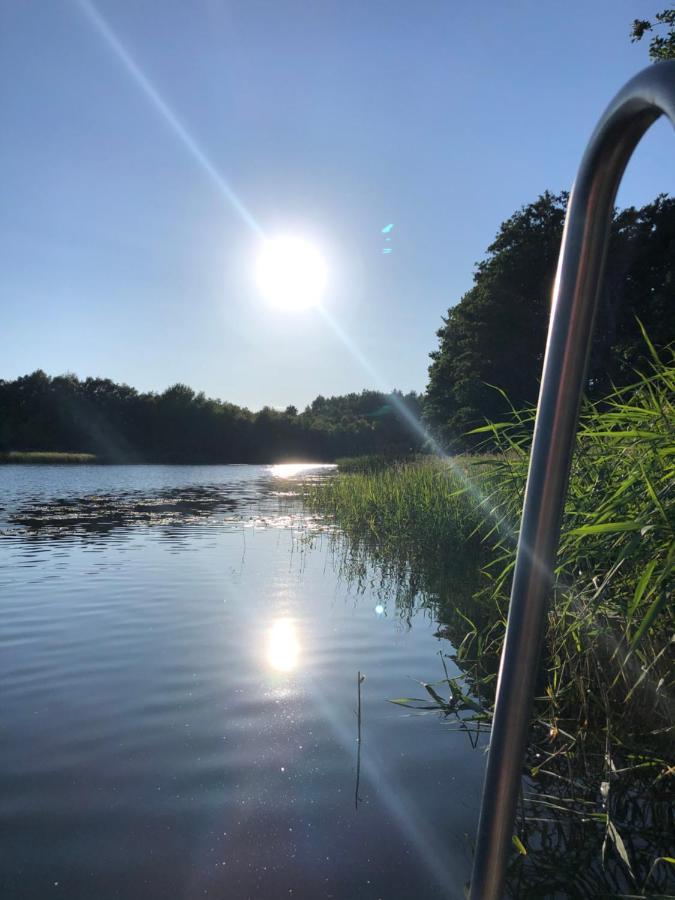 5 Sterne-Ferienhaus Eisvogel Am See Mit Sauna Und Kamin Krakow am See Exteriör bild
